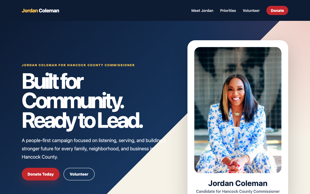 Jordan Coleman Campaign